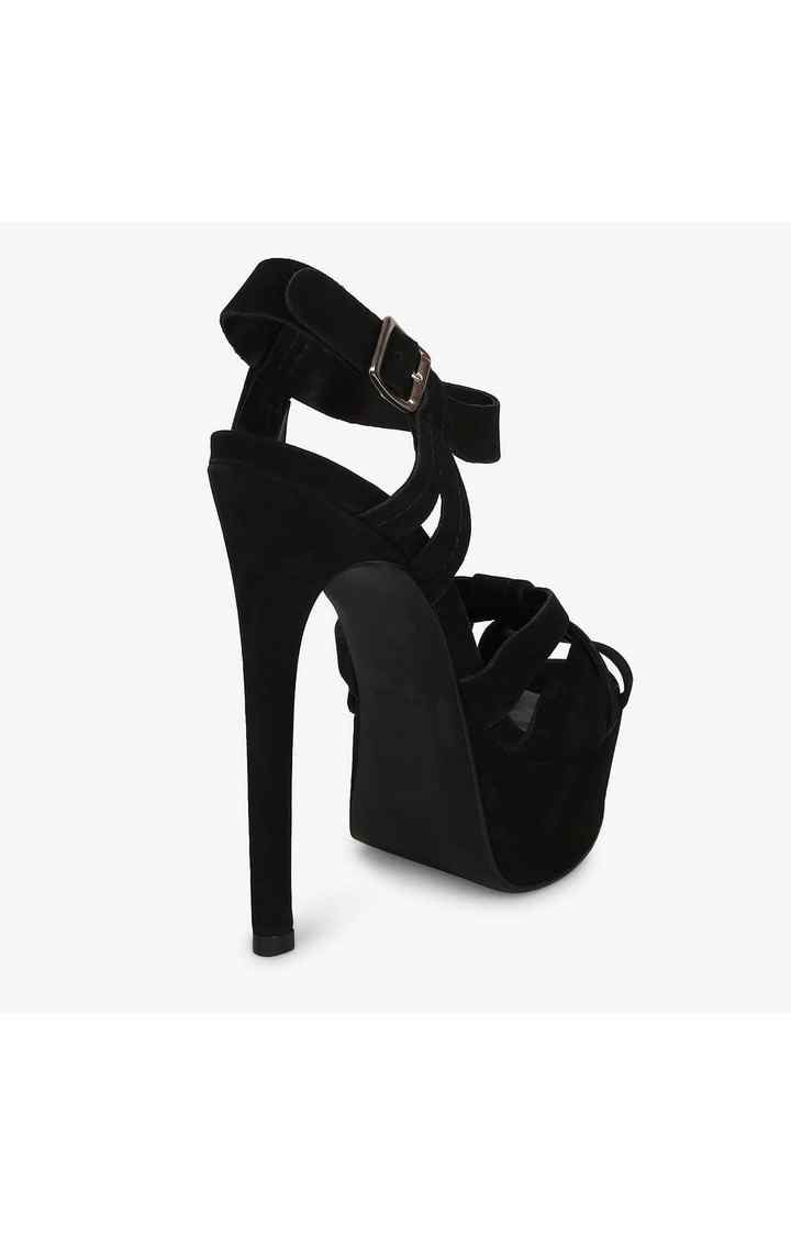 Aubrey Black Heel Sandals
