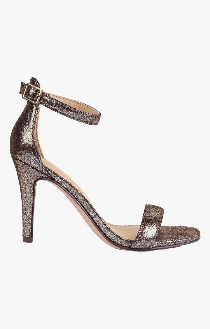 Blaynee Gold Heel Sandals