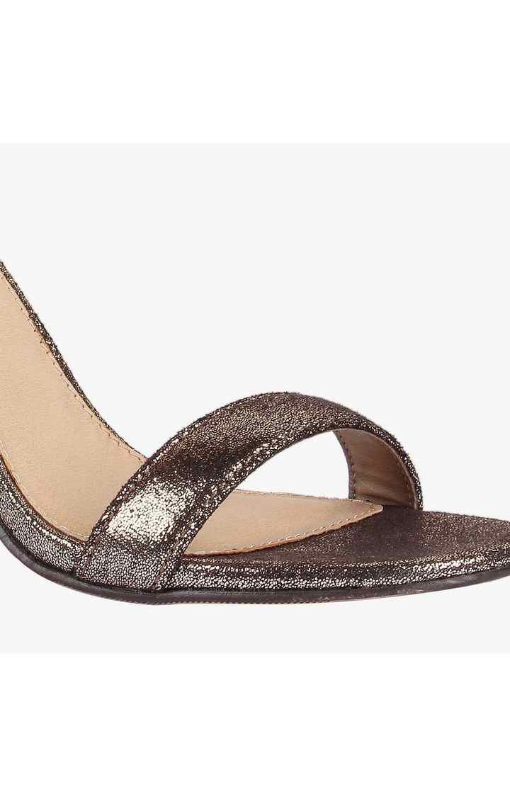 Blaynee Gold Heel Sandals