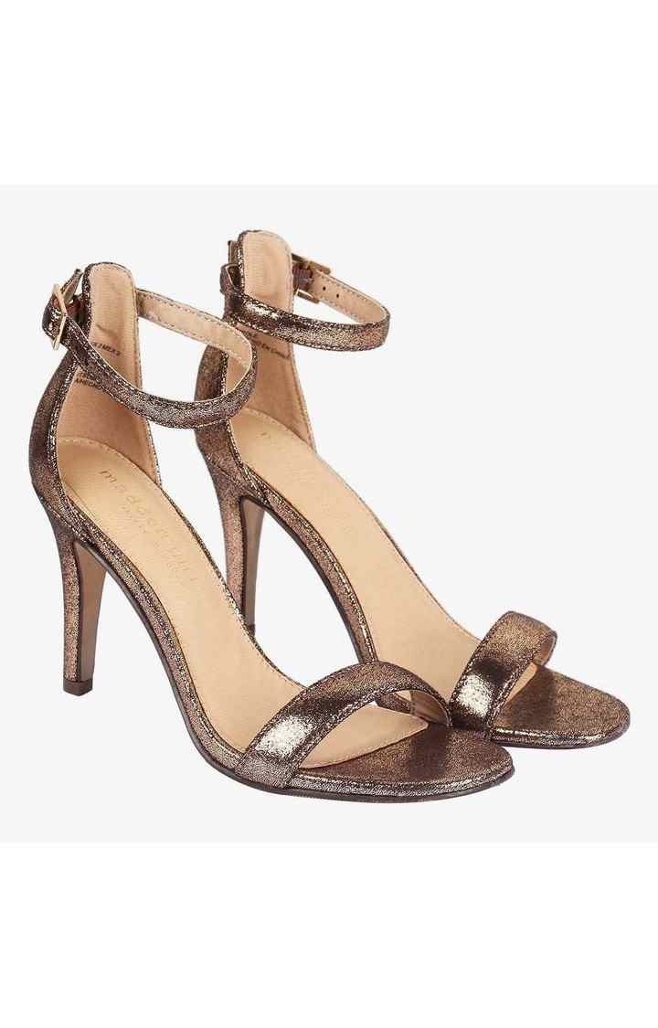 Blaynee Gold Heel Sandals