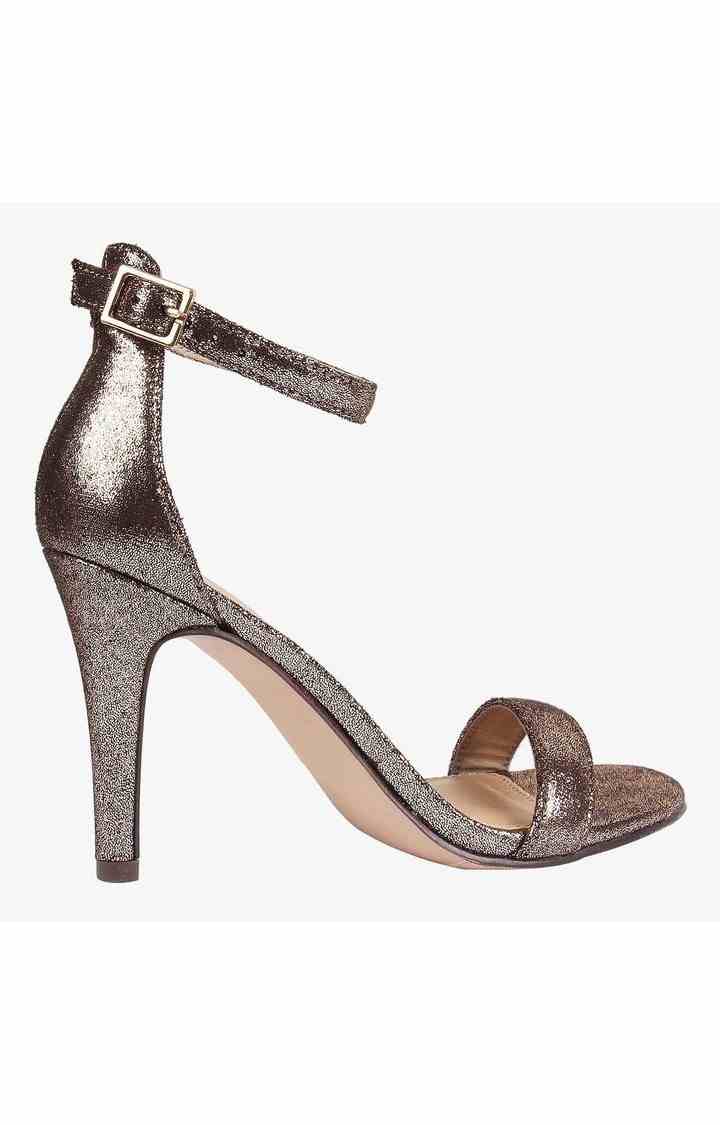 Blaynee Gold Heel Sandals