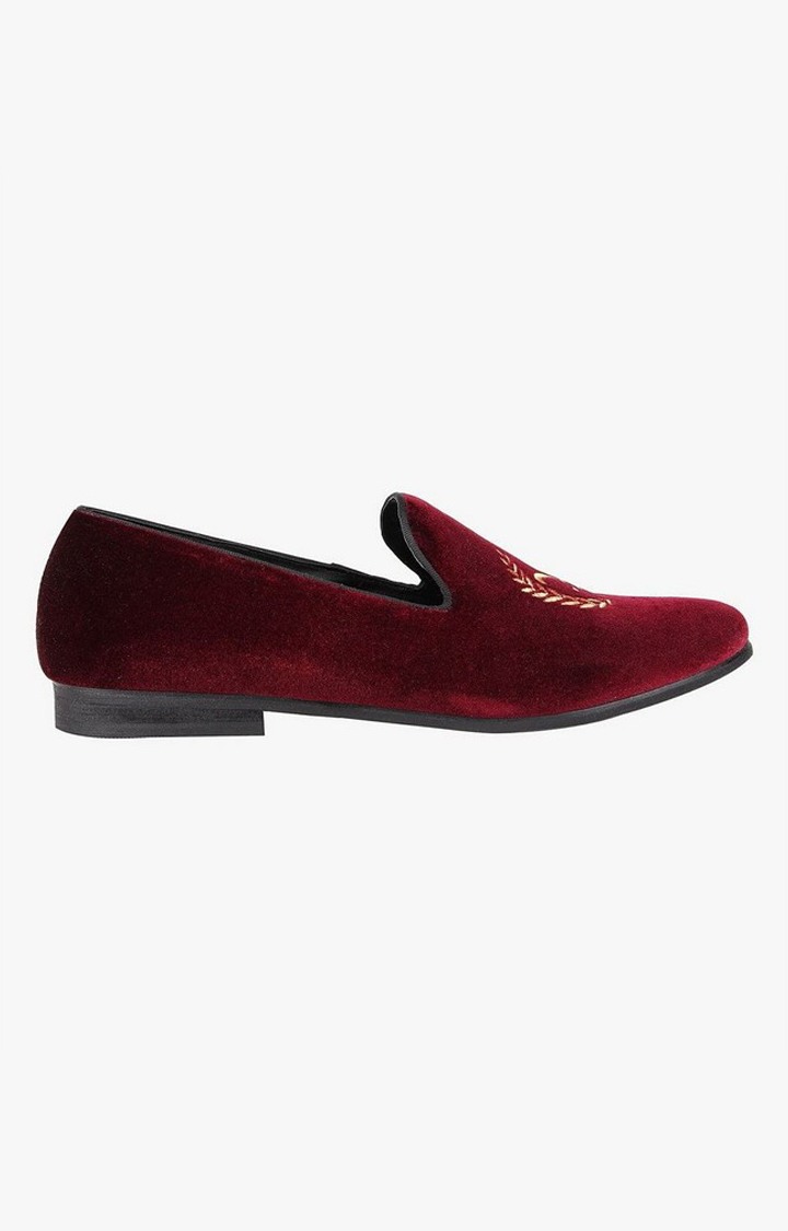 Crimson Red Driver Loafers