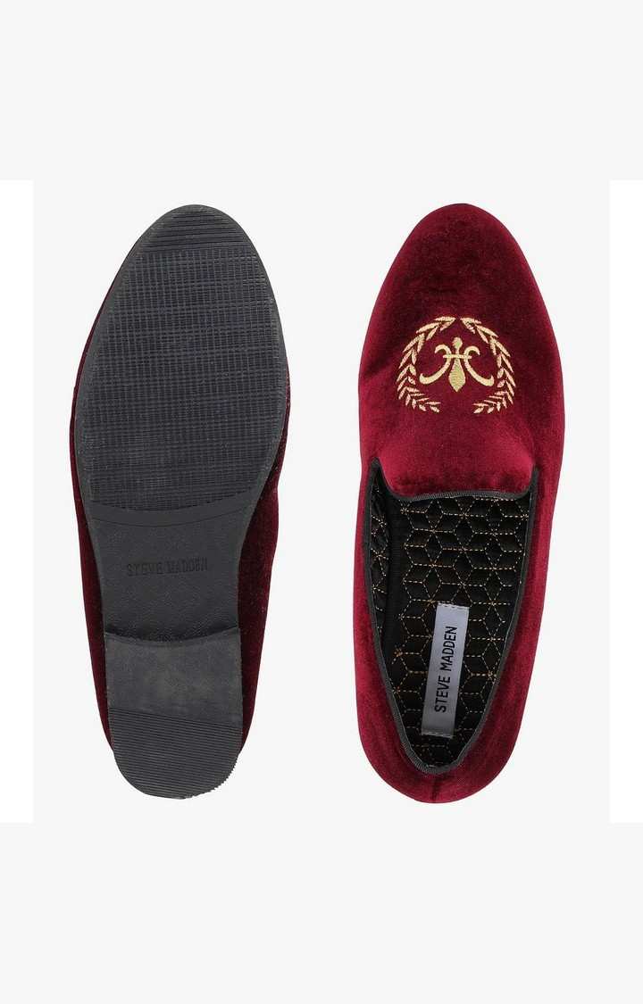 Crimson Red Driver Loafers