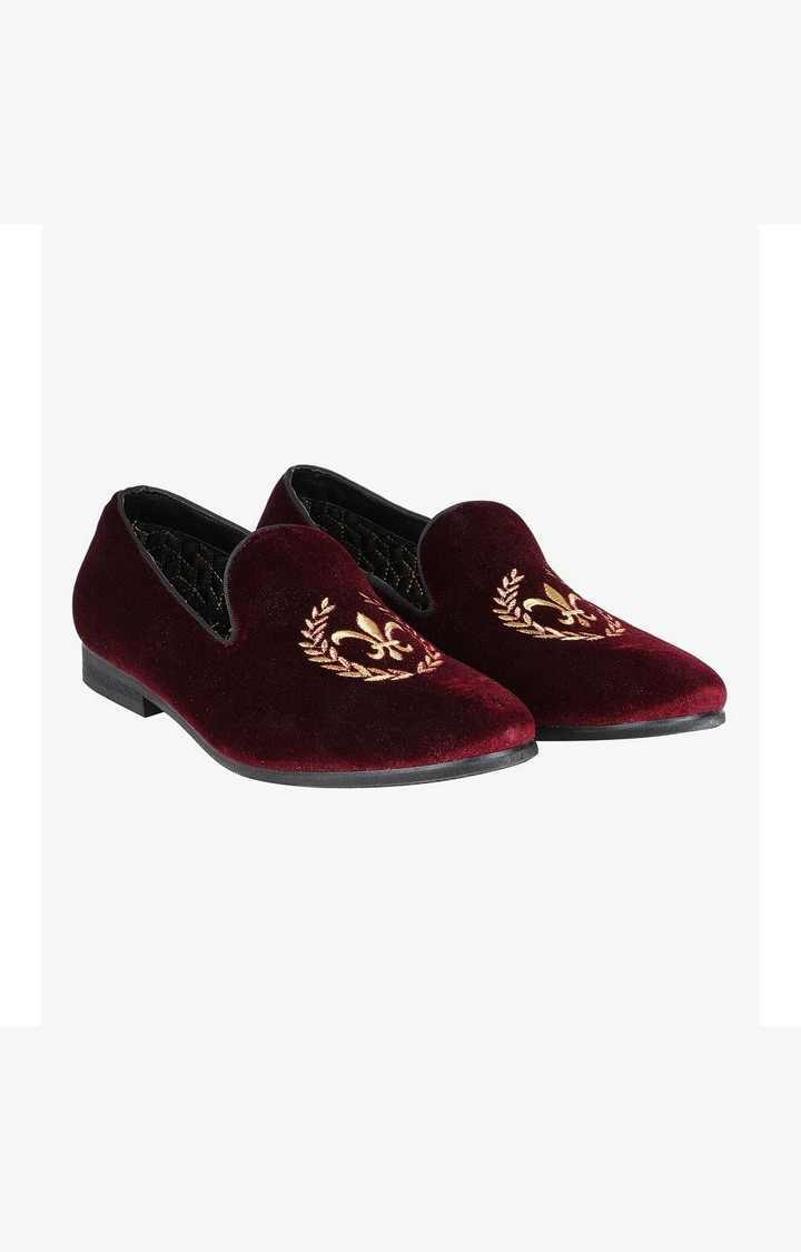 Crimson Red Driver Loafers