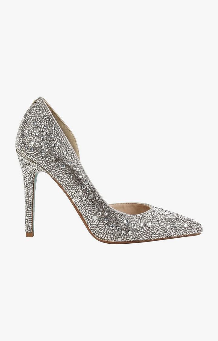 Sb-Hazil Silver Pumps