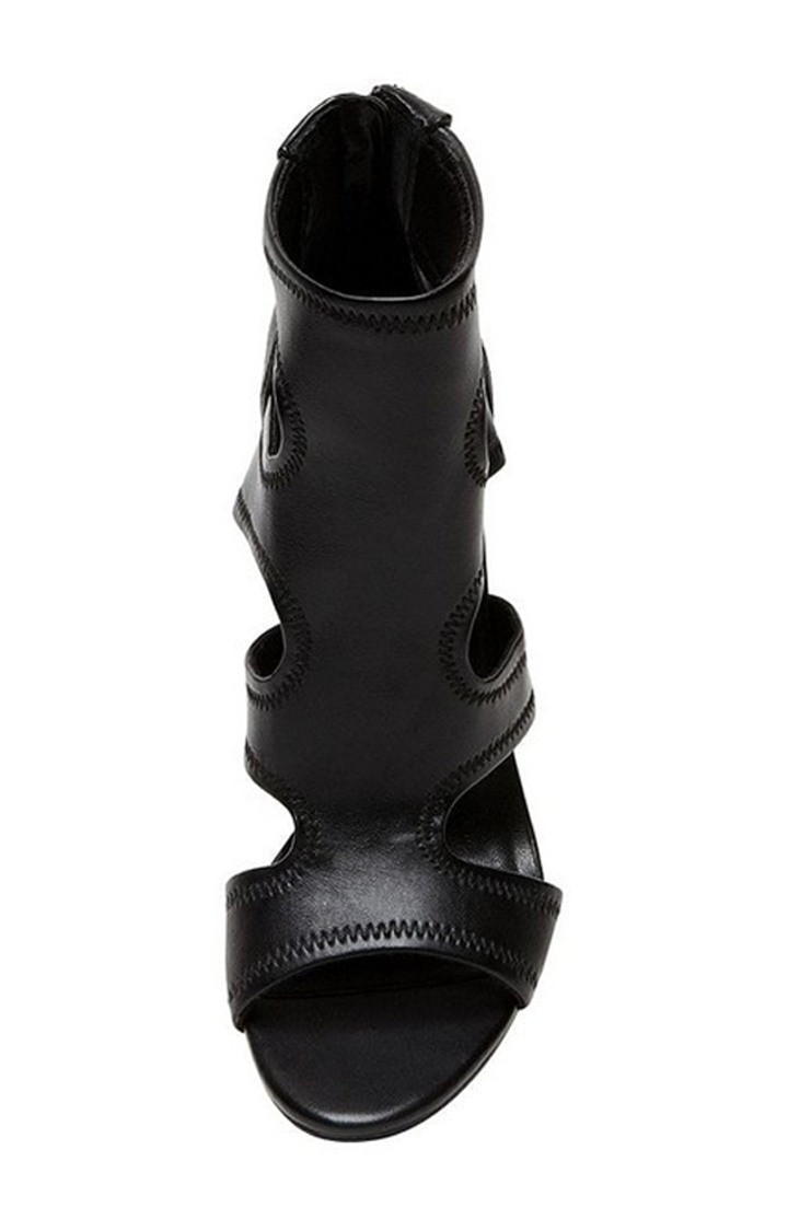 Domm Black Heel Sandals
