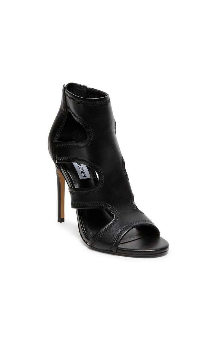 Domm Black Heel Sandals