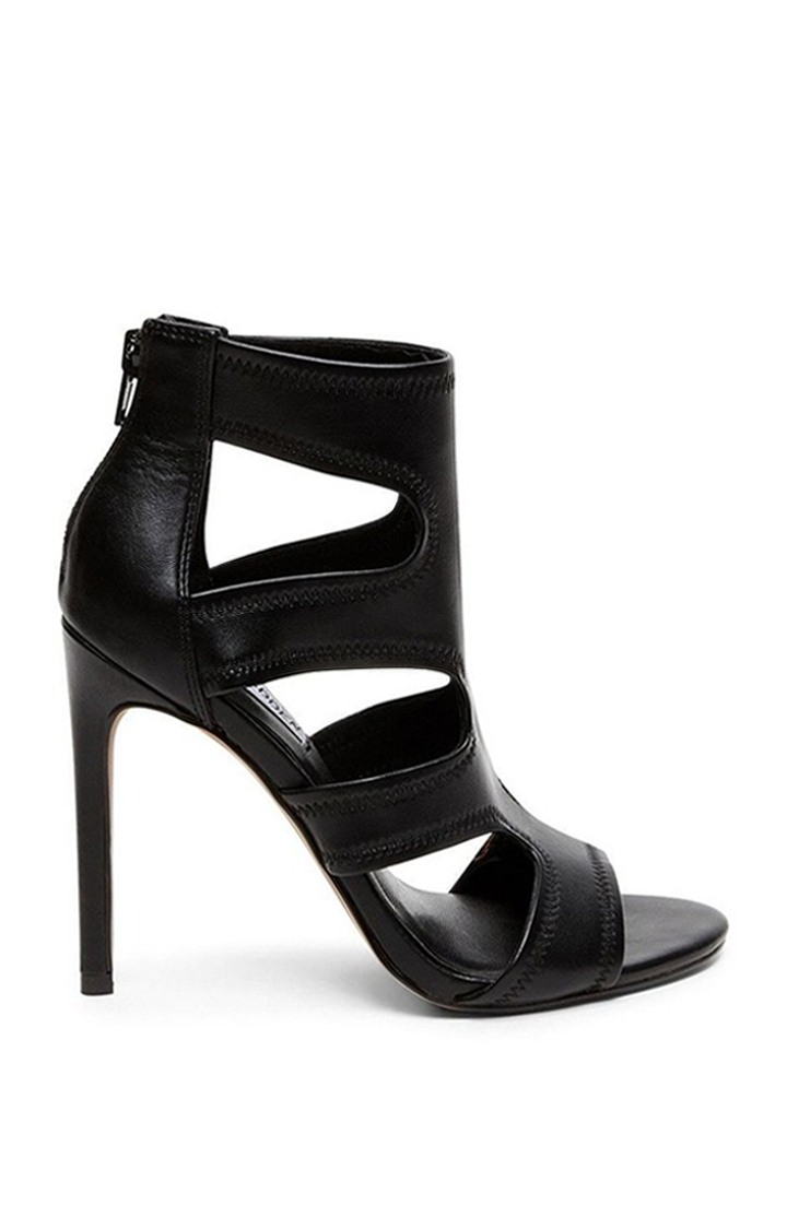 Domm Black Heel Sandals
