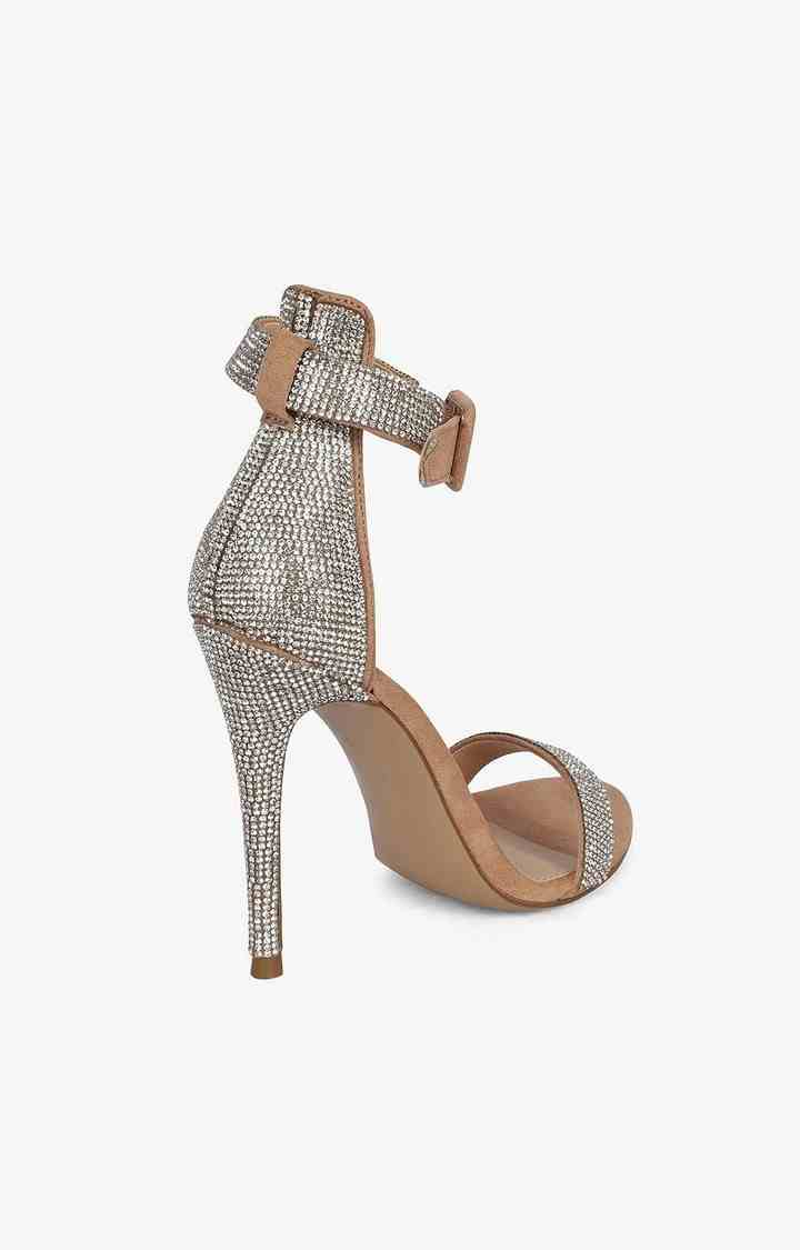 Mischa Silver Heel Sandals