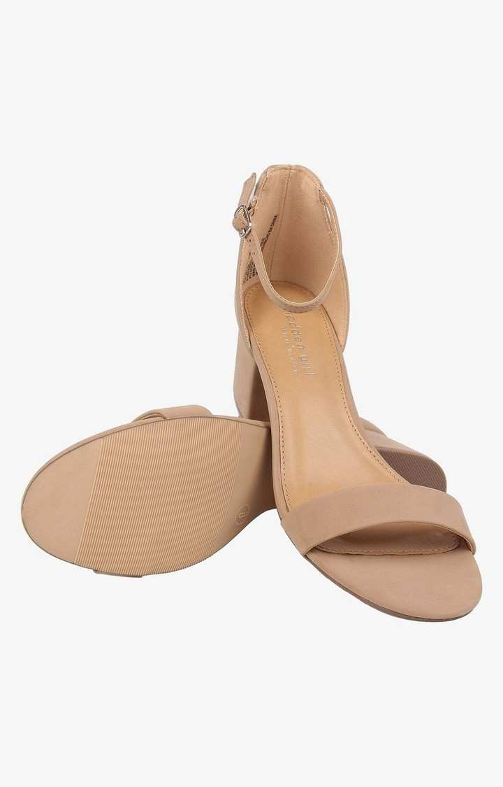Iraa Brown Heel Sandals