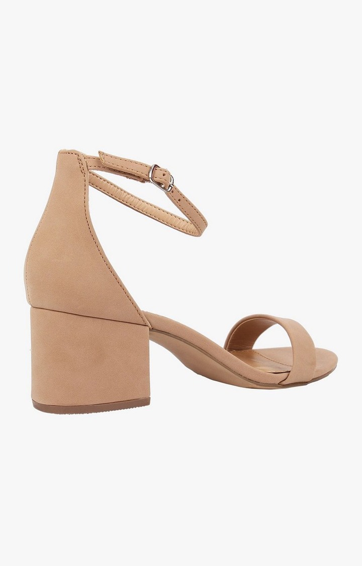 Iraa Brown Heel Sandals