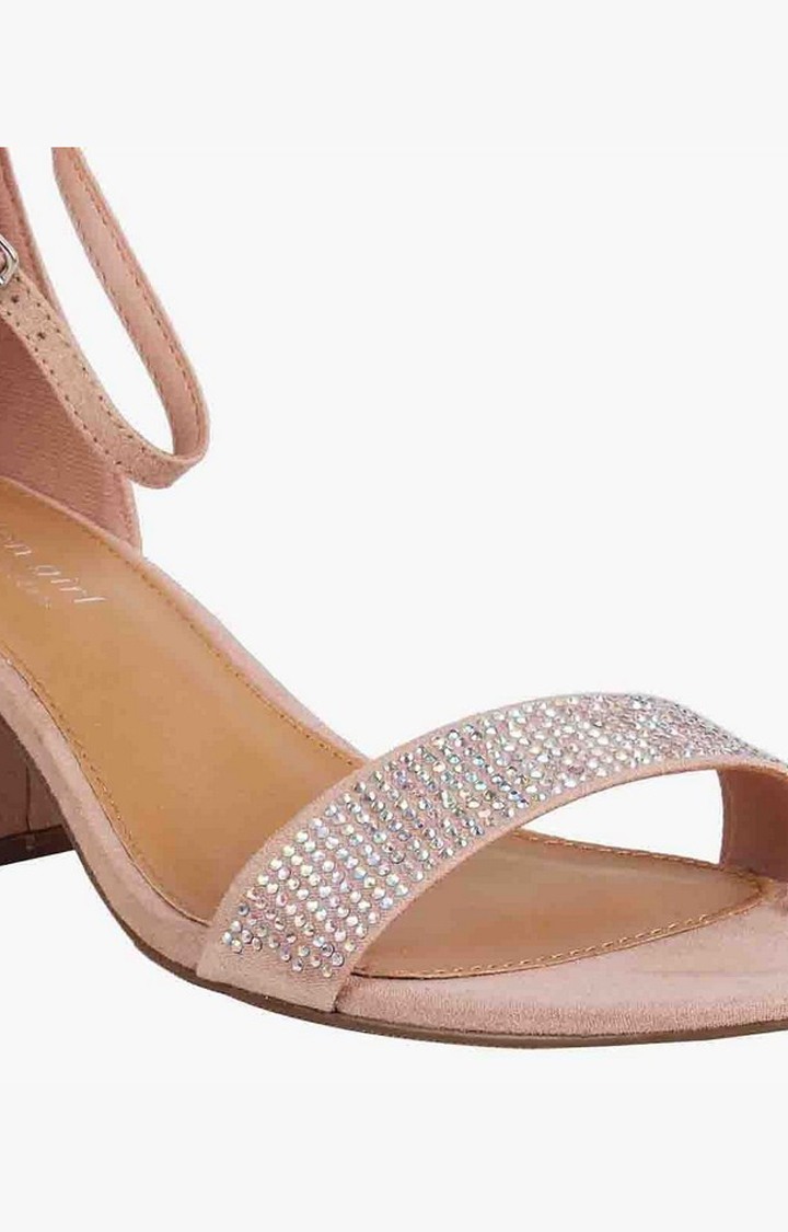 Iraa Pink Heel Sandals