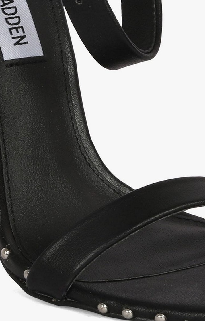 Piercing Black Heel Sandals