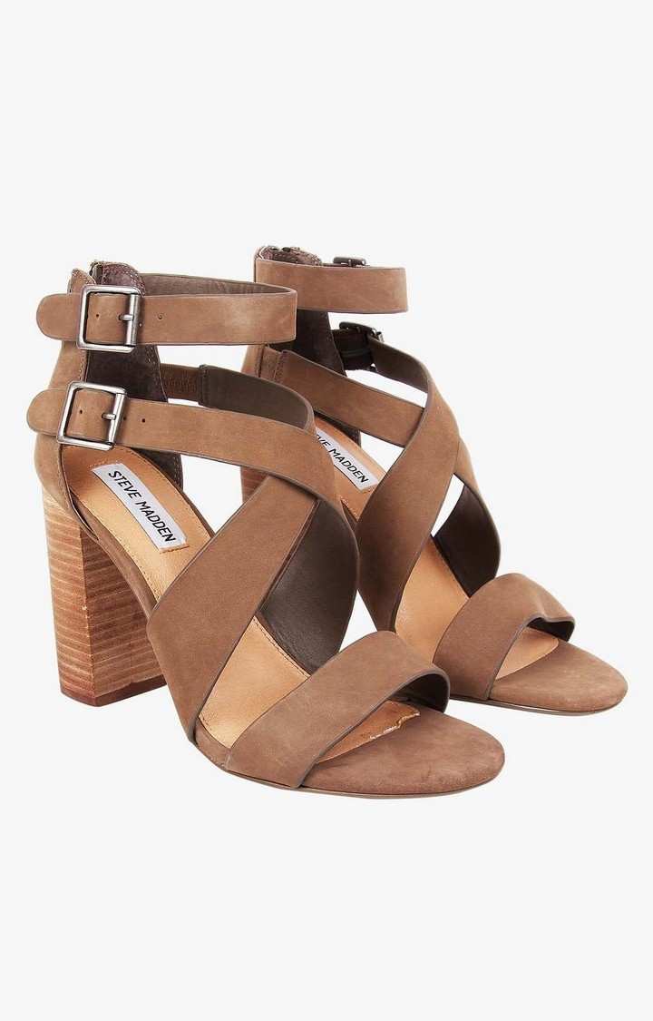Sundance Brown Heel Sandals