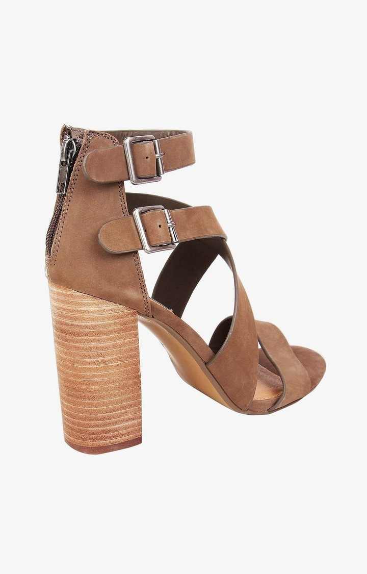 Sundance Brown Heel Sandals