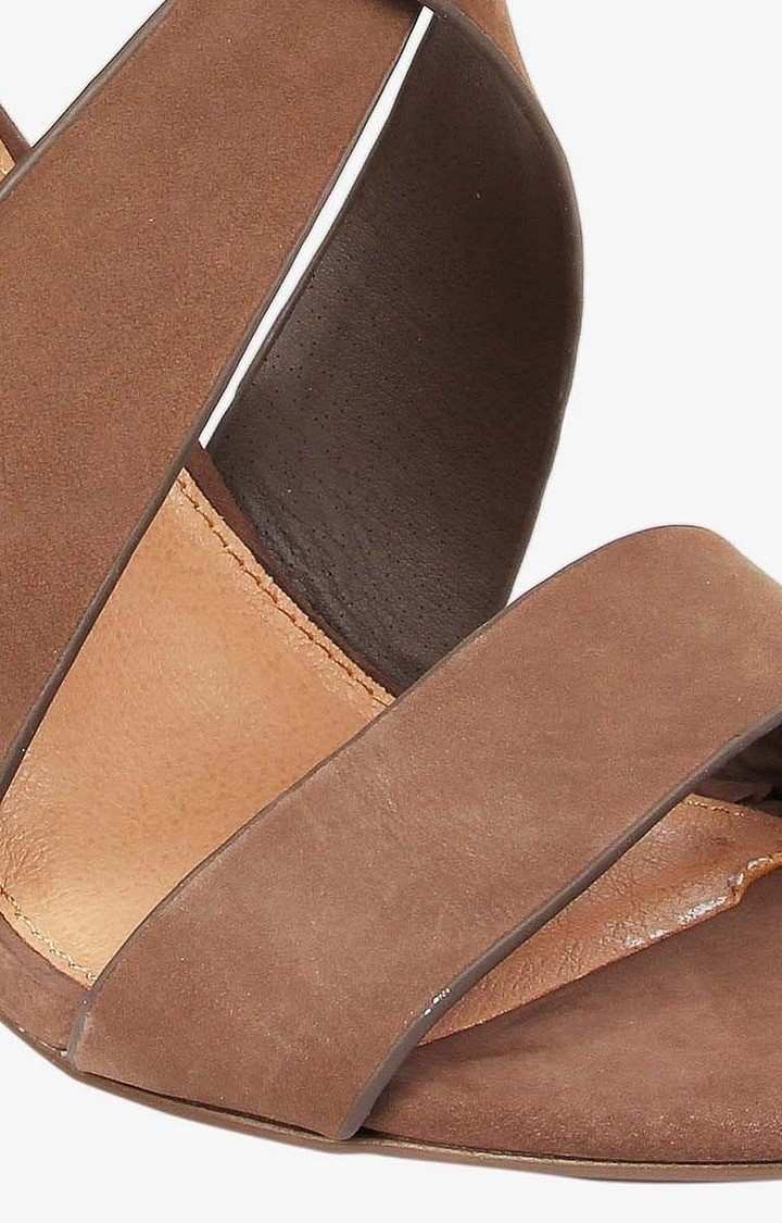 Sundance Brown Heel Sandals