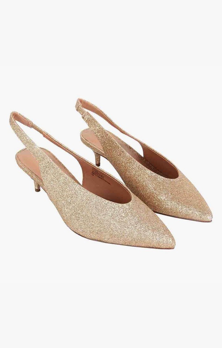 Alyssa Gold Pumps