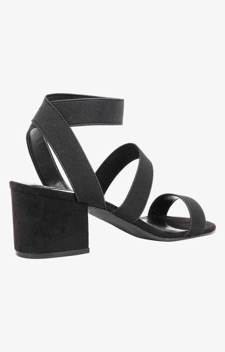 Isolate Black Heel Sandals