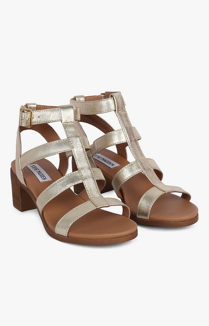 Aphrodite Gold Heel Sandals
