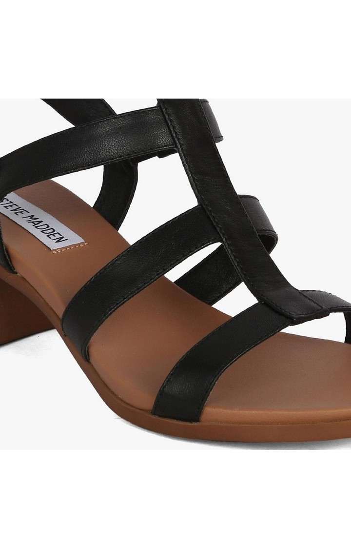 Aphrodite Black Heel Sandals