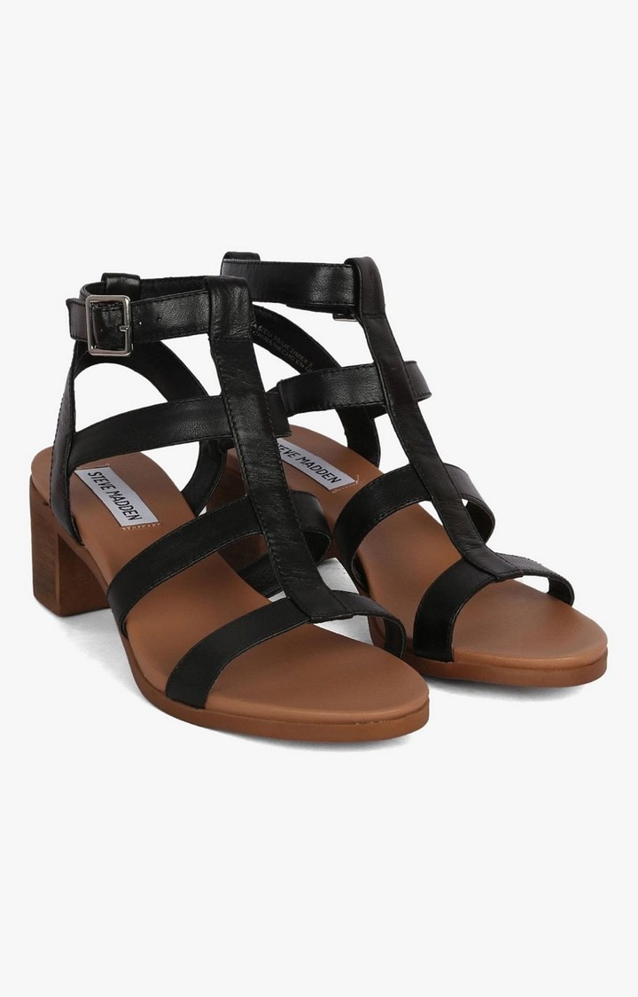 Aphrodite Black Heel Sandals