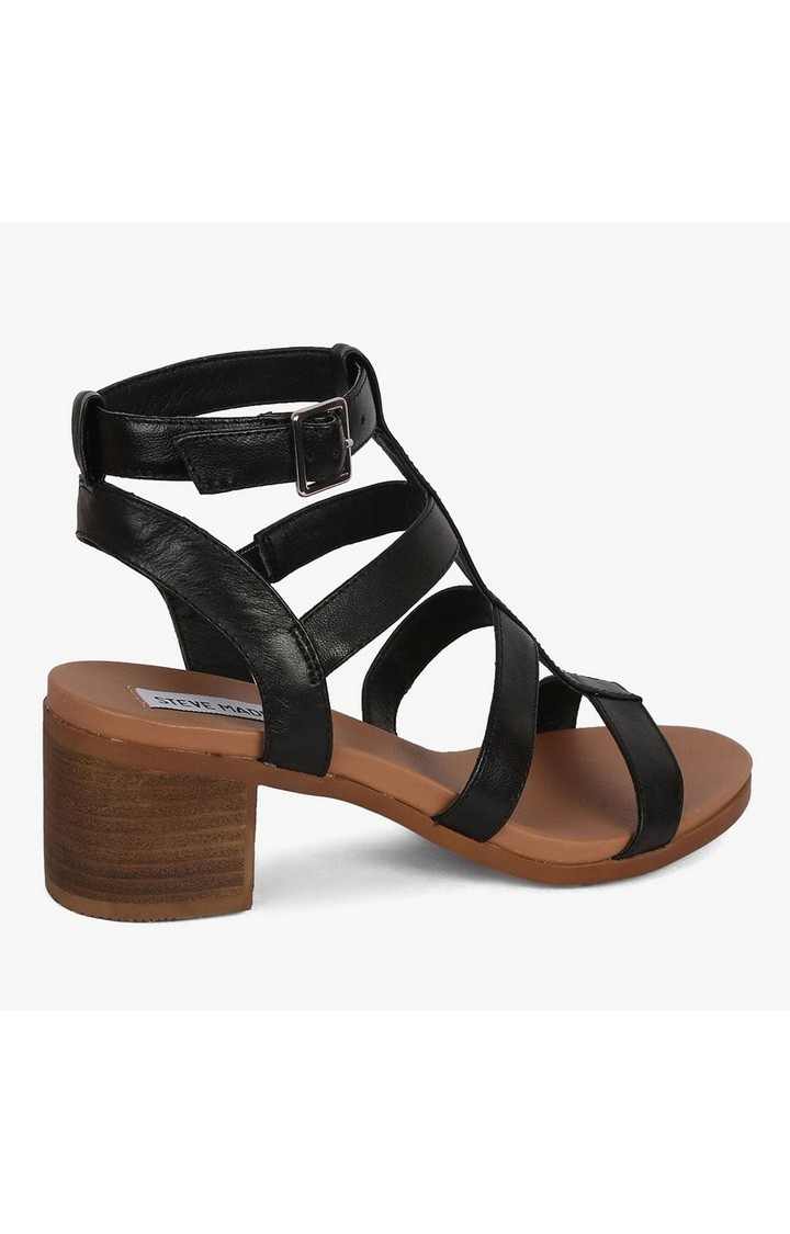 Aphrodite Black Heel Sandals