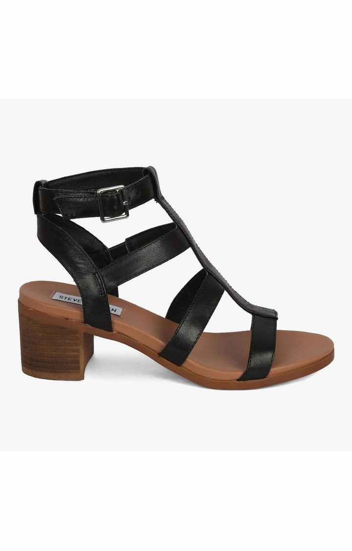 Aphrodite Black Heel Sandals