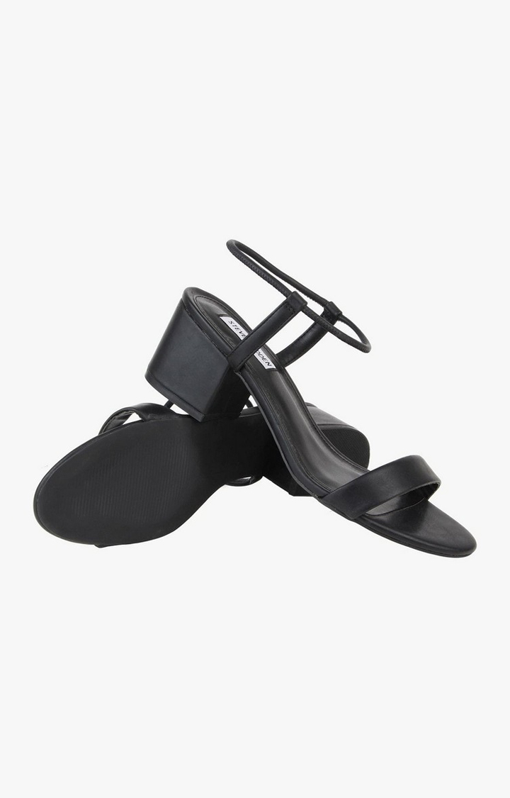 Ida Black Heel Sandals
