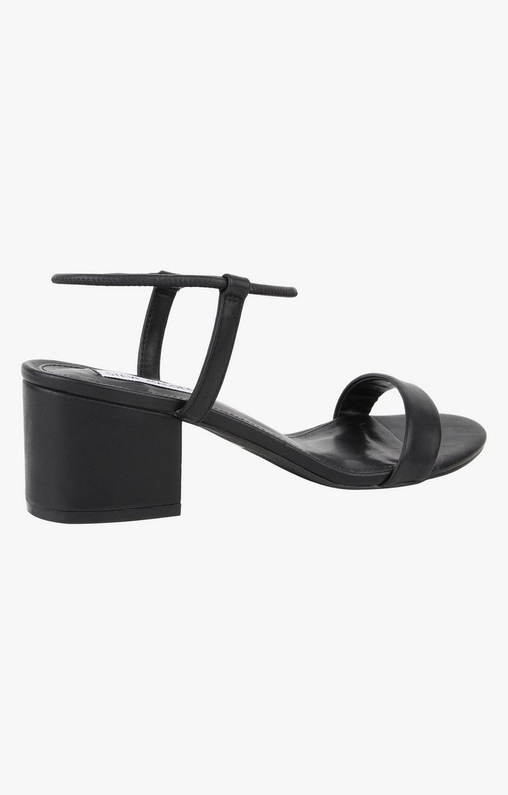 Ida Black Heel Sandals