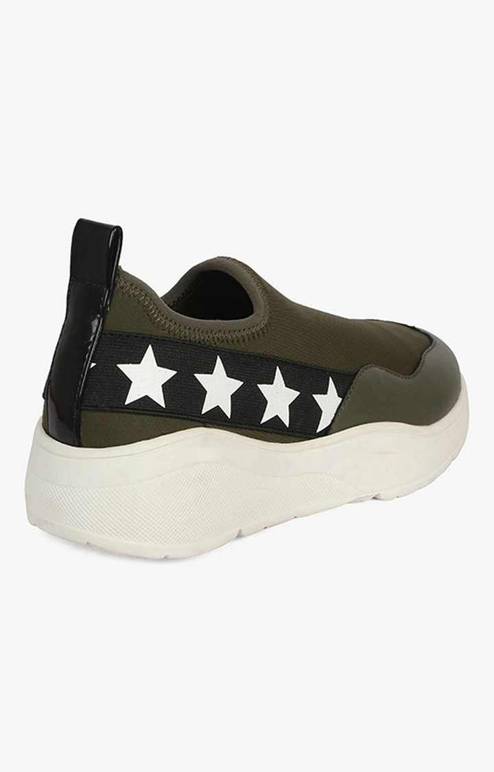 Zip Green Sneakers
