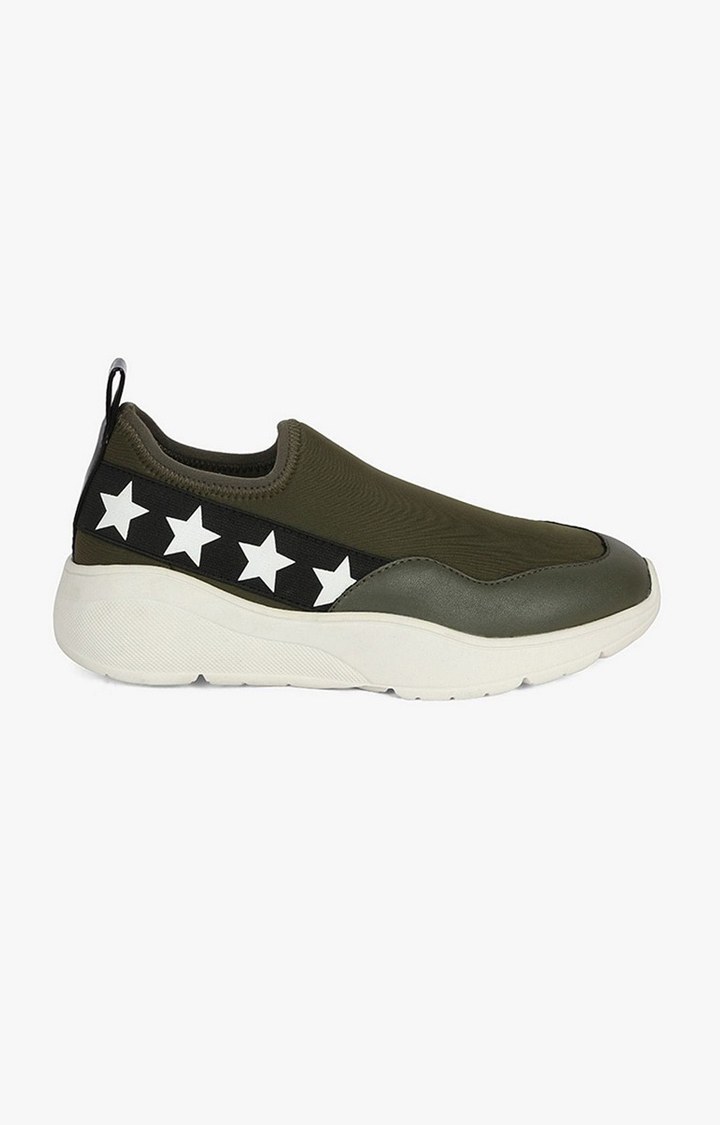 Zip Green Sneakers