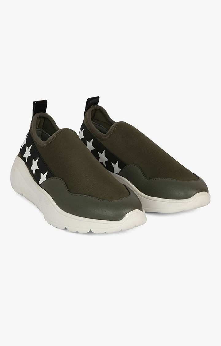 Zip Green Sneakers