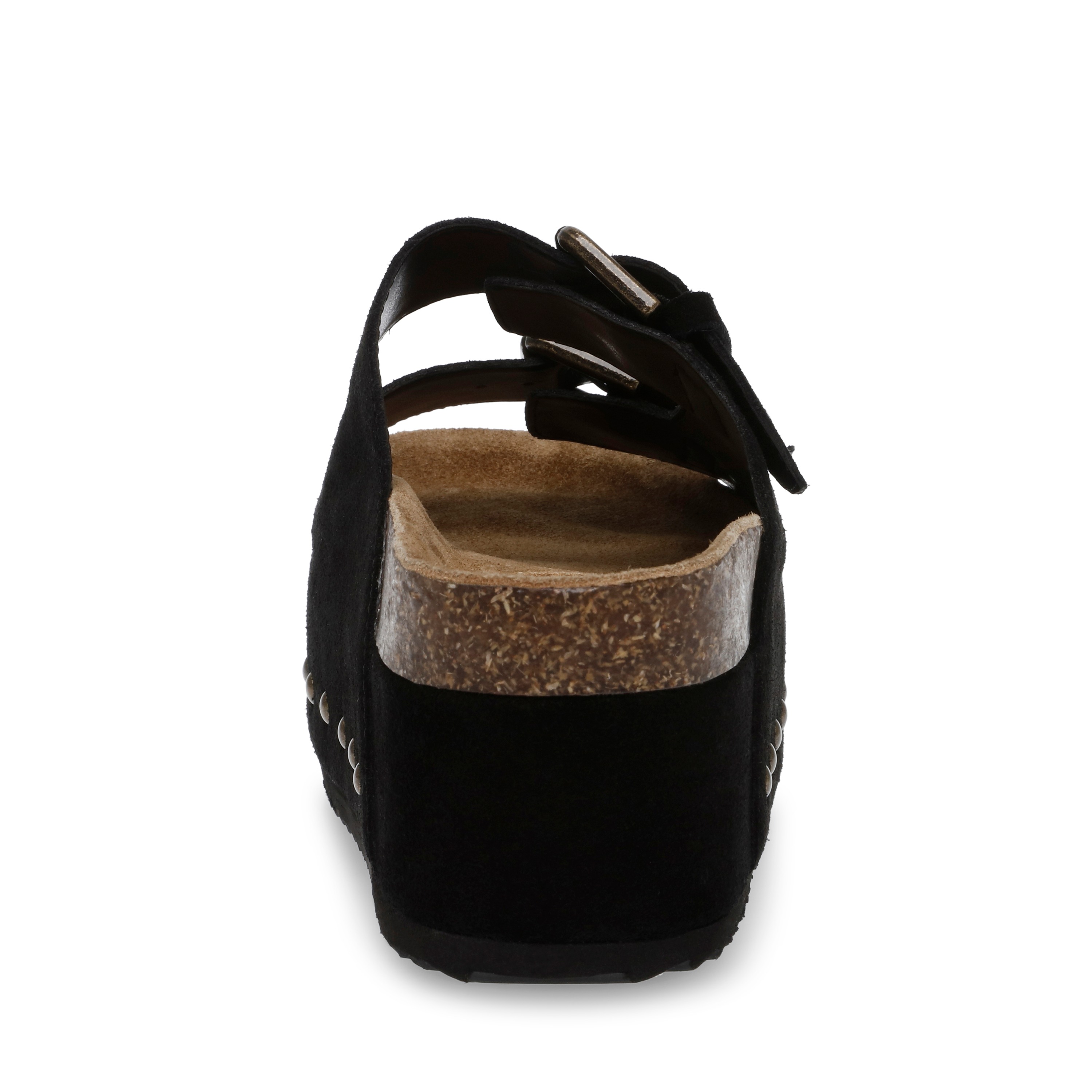 Kali Black Suede Wedges