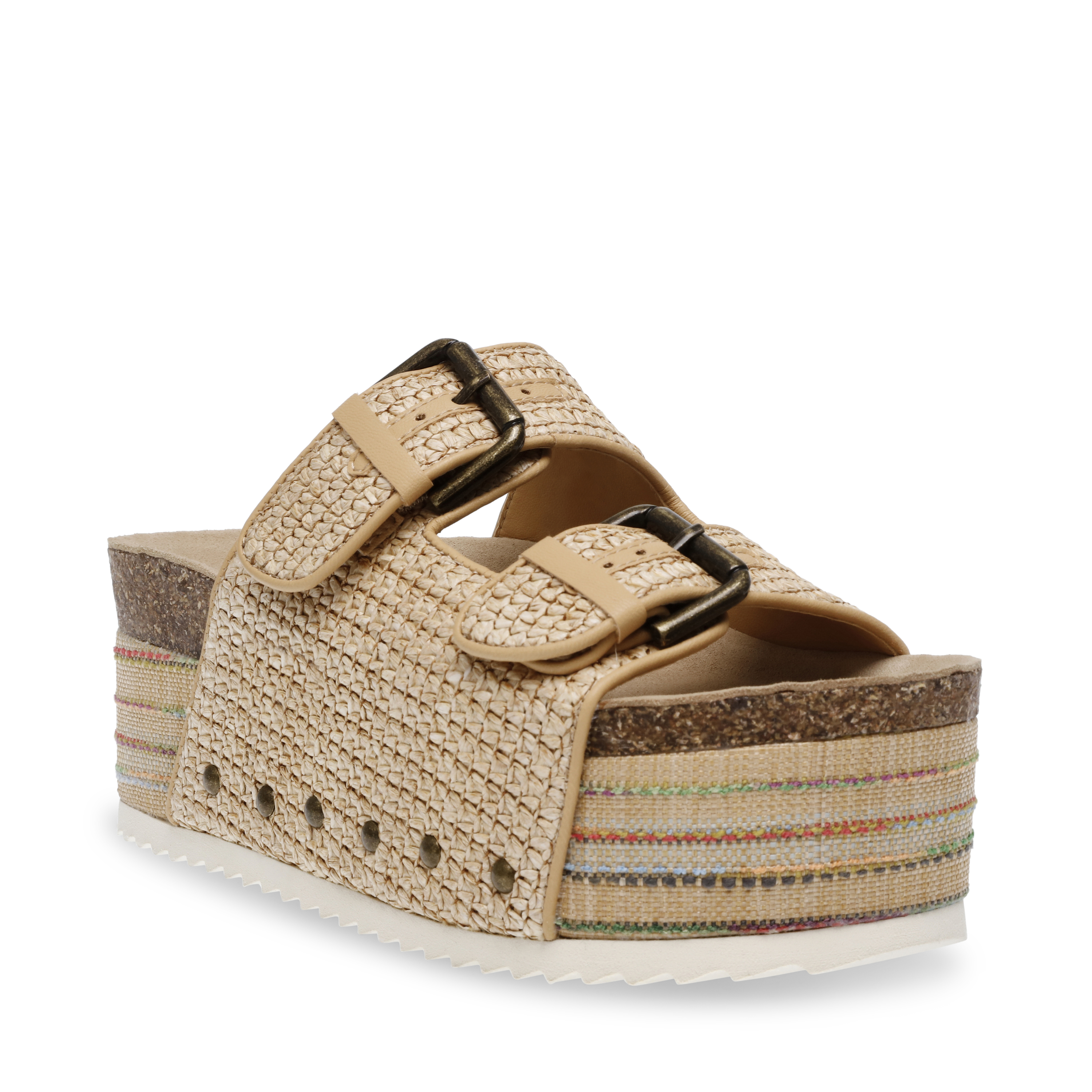 Kali Raffia Wedges