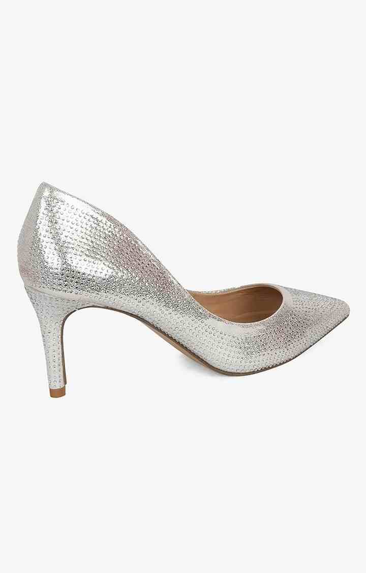 Mandi-R Silver Pumps