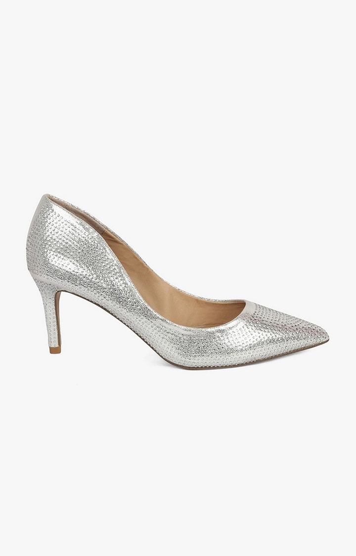 Mandi-R Silver Pumps