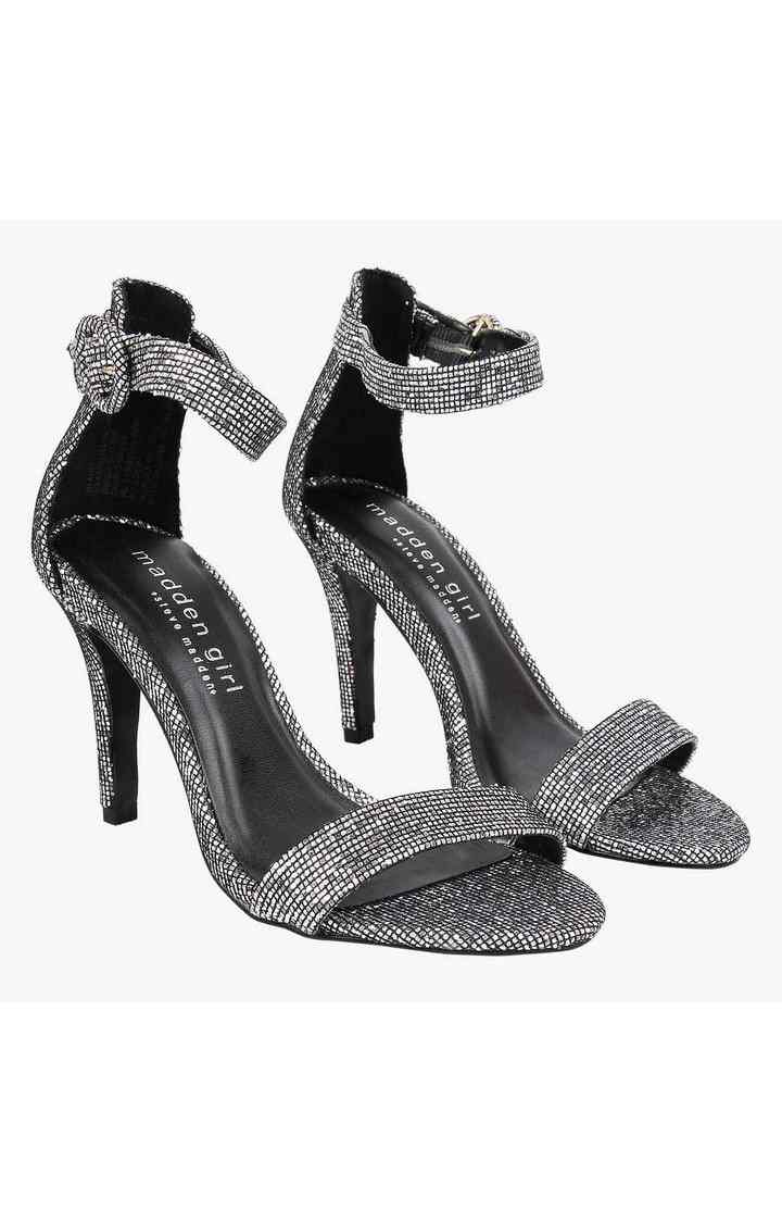 Blaire Silver Heel Sandals