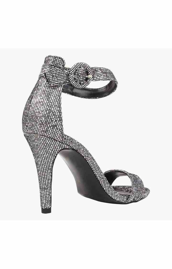 Blaire Silver Heel Sandals