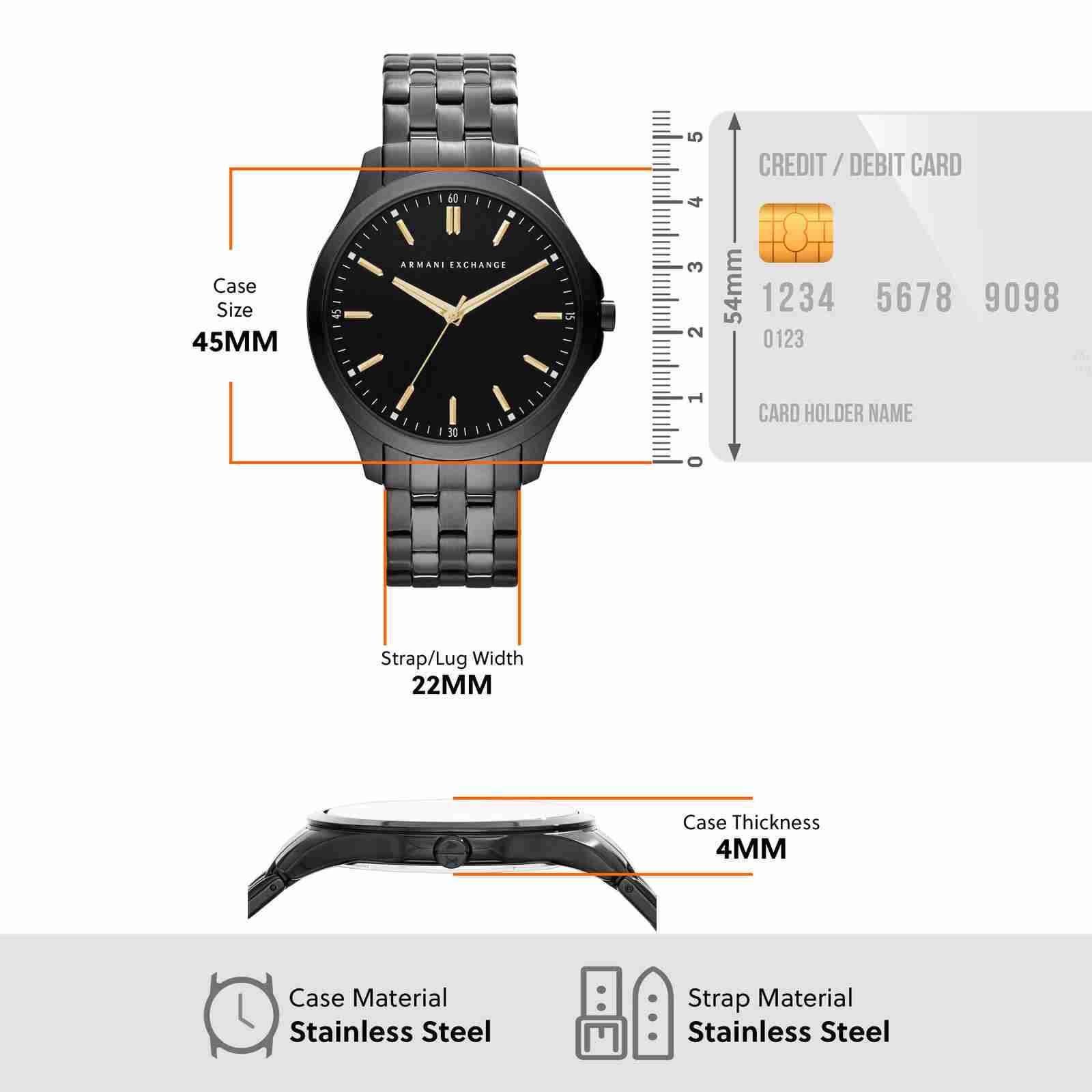 Men Black Analog watch