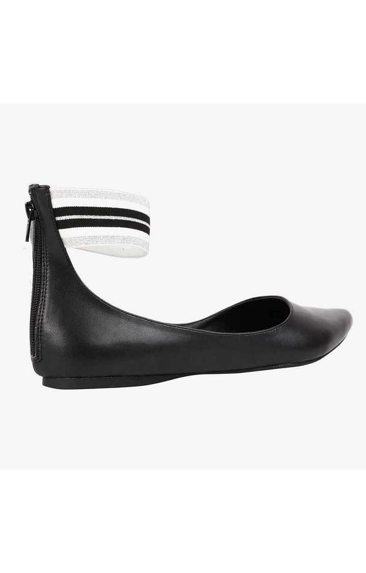 Amaze Black Closed Flats & Ballerinas