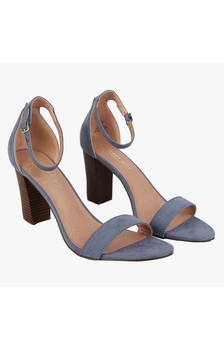 Bella-S Blue Heel Sandals