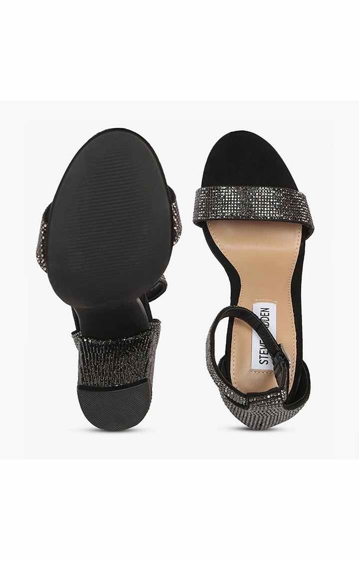 Carrson-R Black Heel Sandals