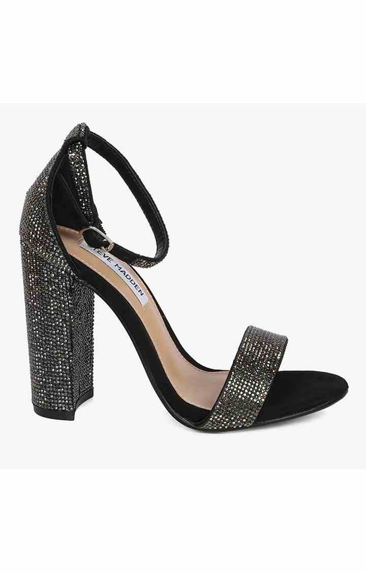 Carrson-R Black Heel Sandals