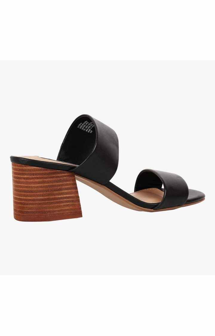 Caterina Black Heel Sandals