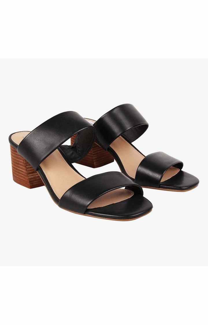 Caterina Black Heel Sandals