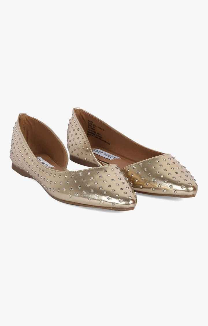 Elope Gold Closed Flats & Ballerinas