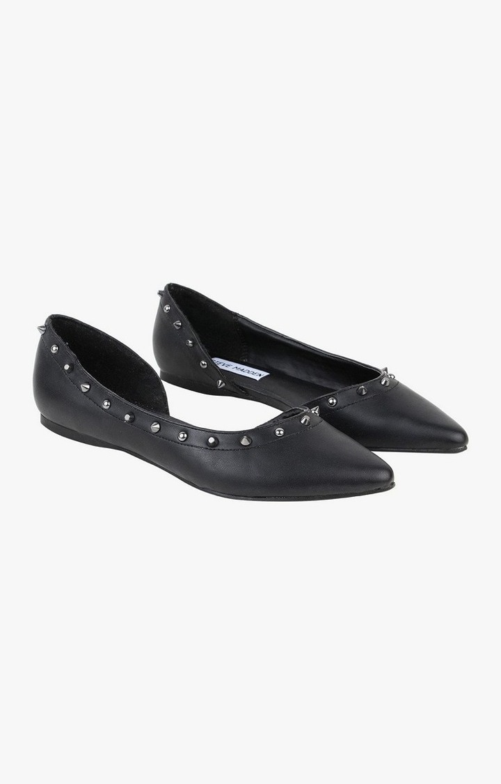 Ester Black Closed Flats & Ballerinas