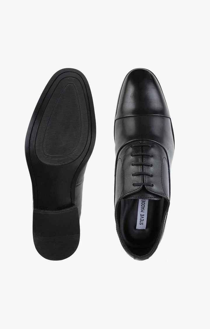 Evans Black Tie-Ups & Dress Loafers