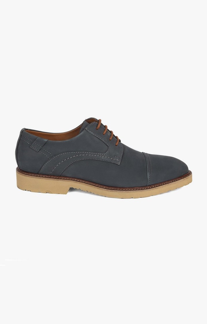 Geoffrey Blue Tie-Ups & Dress Loafers