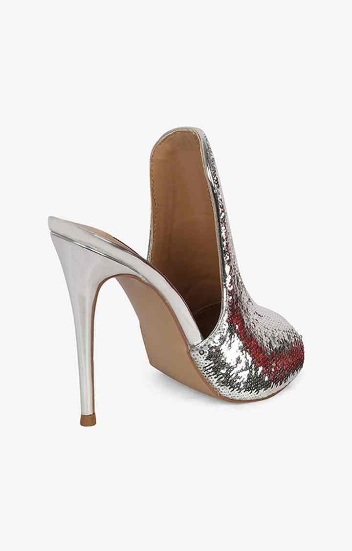 Sinful Silver Pumps